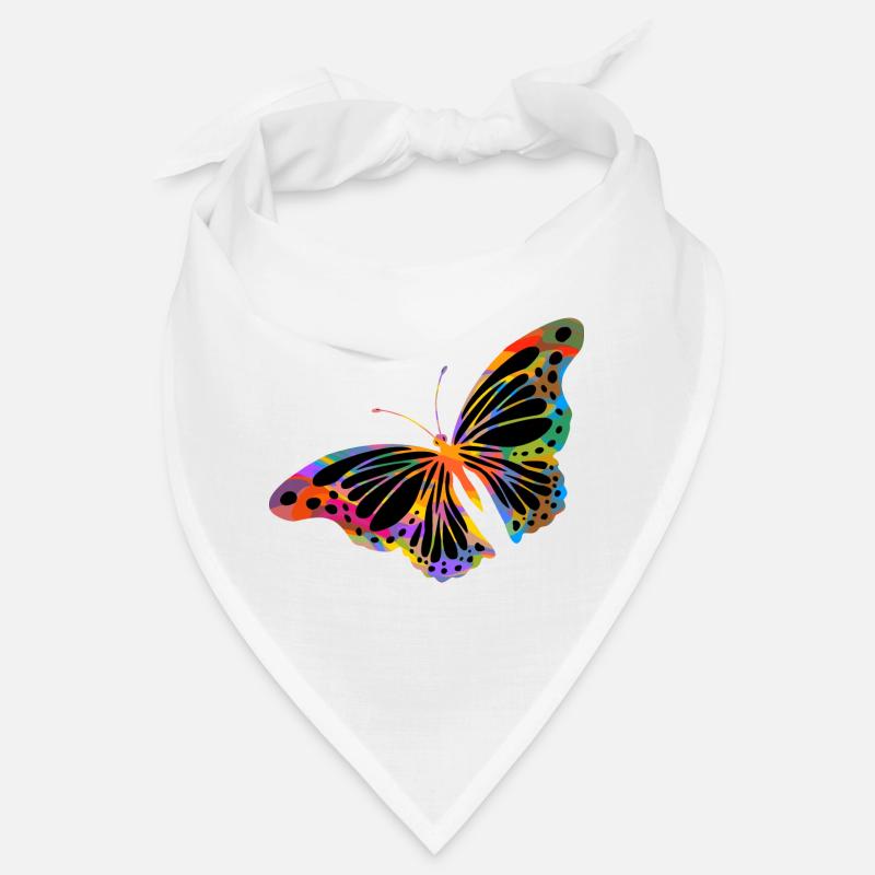 Schmetterling - Bandana - Weiß