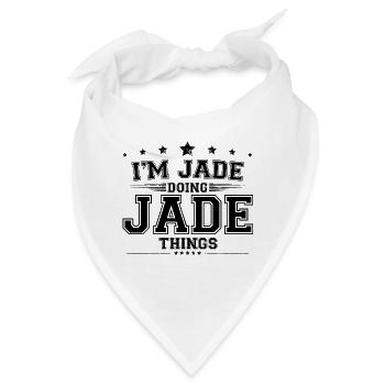 Ich bin Jade, die Jade-Sachen macht - Bandana - Weiß - Vorne