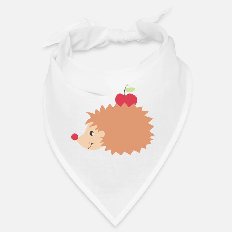 Igel mit Apfel Bandana