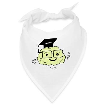smart brain 02 - Bandana - Weiß - Vorne