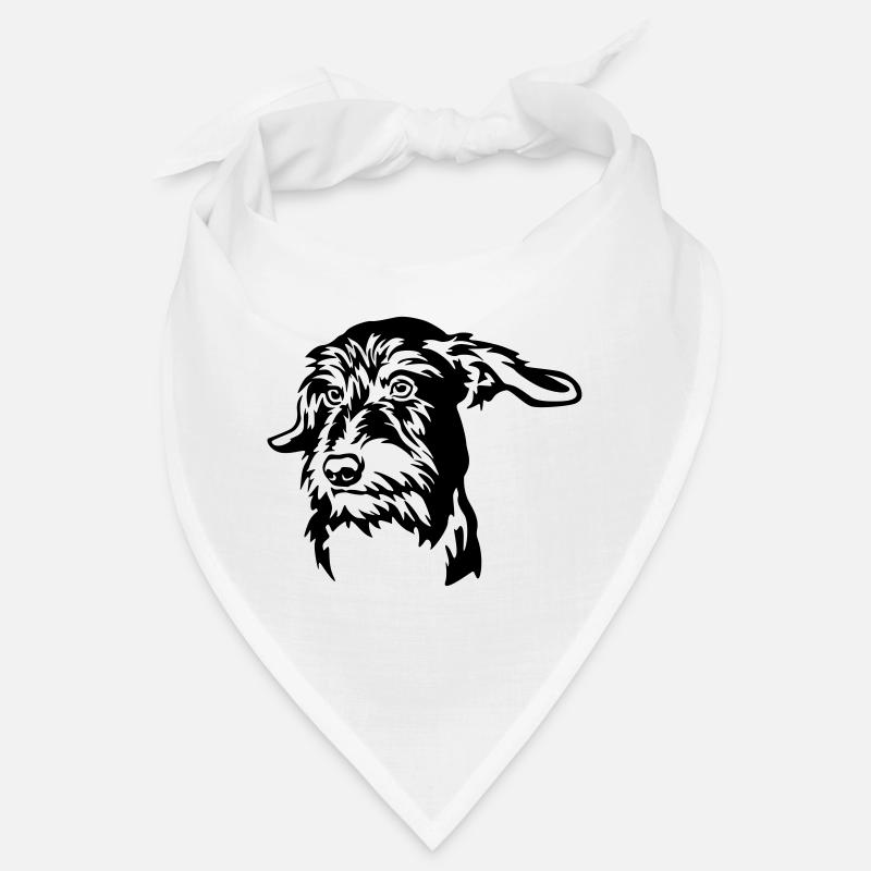 Tête de teckel Bandana