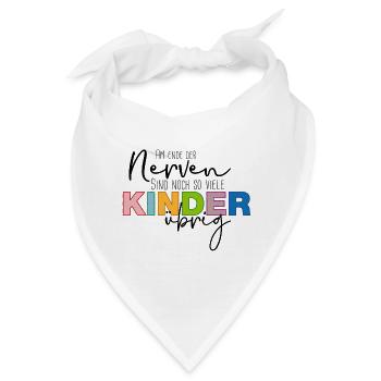 Nerven übrig? - Bandana - Weiß - Vorne