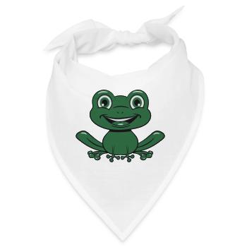 Frosch Wasser Teich - Bandana - Weiß - Vorne