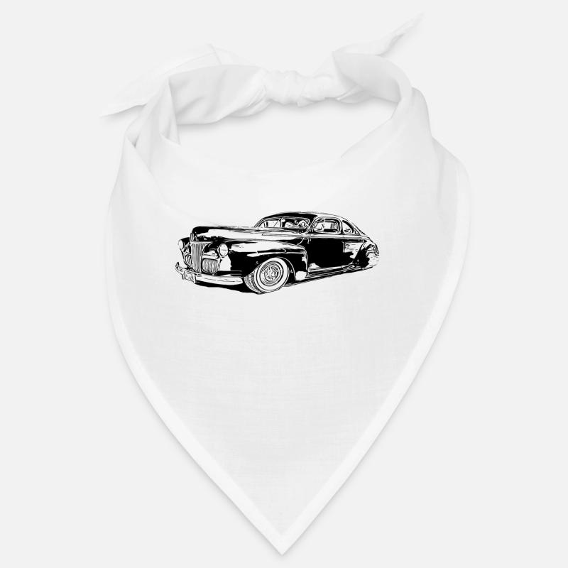 Auto - Bandana - Weiß