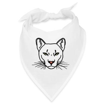 Cougar black R6Z - Bandana - Weiß - Vorne