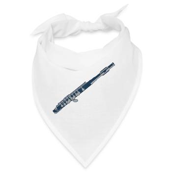 Querflöte - Bandana - Weiß - Vorne