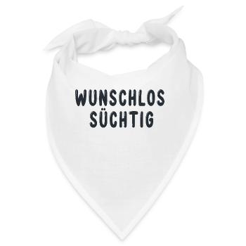 Wunschlos Süchtig - Bandana - Weiß - Vorne