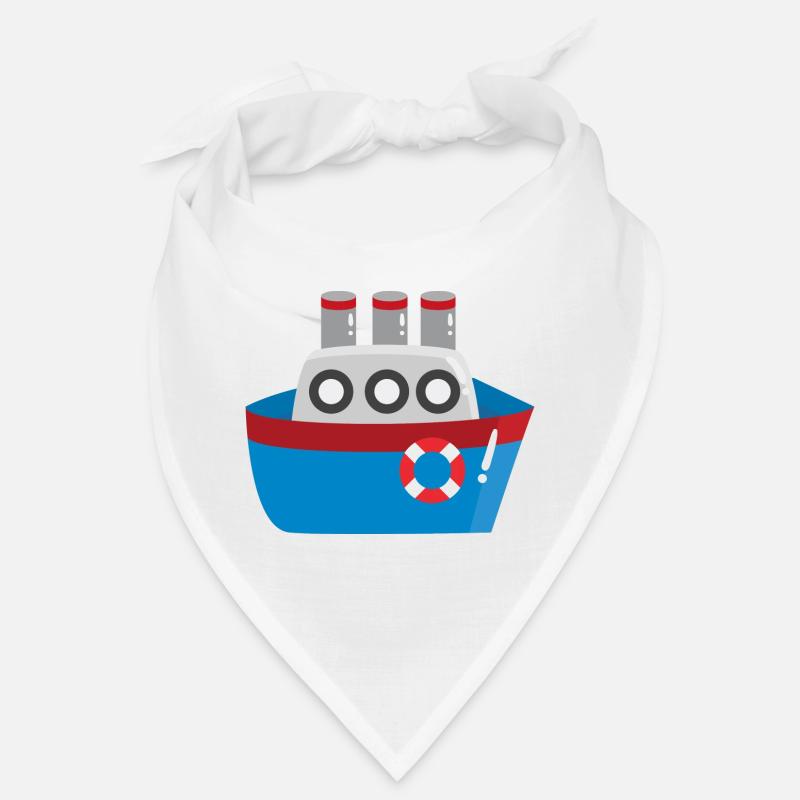 Schiff - Bandana - Weiß