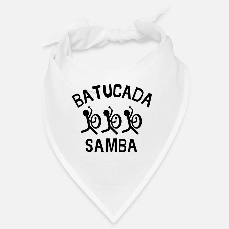 Batucada, Samba, Karneval, Rio - Bandana - Weiß