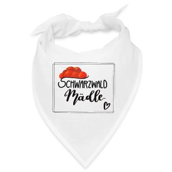 Schwarzwald Mädle Mädel - Bandana - Weiß - Vorne