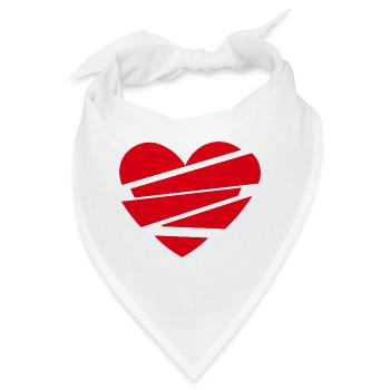 Heart-Break - Bandana - Weiß - Vorne