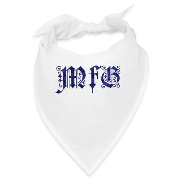 Mit freundlichen Grüßen - Bandana - Weiß - Vorne