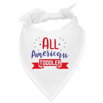 All American Toddler - Bandana - Weiß - Vorne