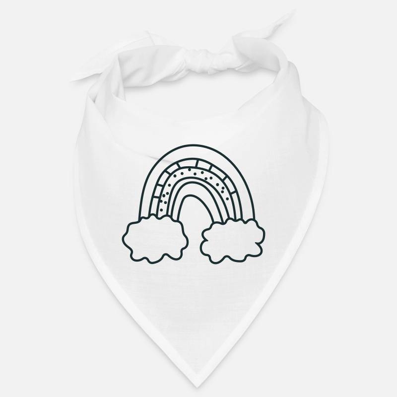 Irregular Rough cute rainbow Bandana