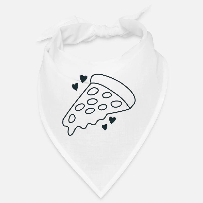 tranche de pepperoni avec des cœurs d’amour Bandana