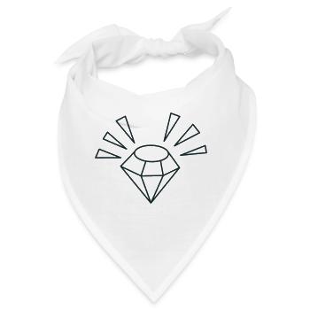 GEM mit hellen Funken - Bandana - Weiß - Vorne