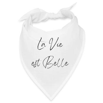La vie est belle - Bandana - Weiß - Vorne