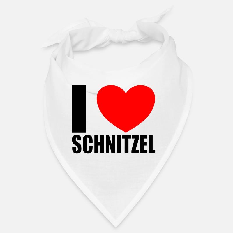 J’adore Schnitzel - Bandana - blanc