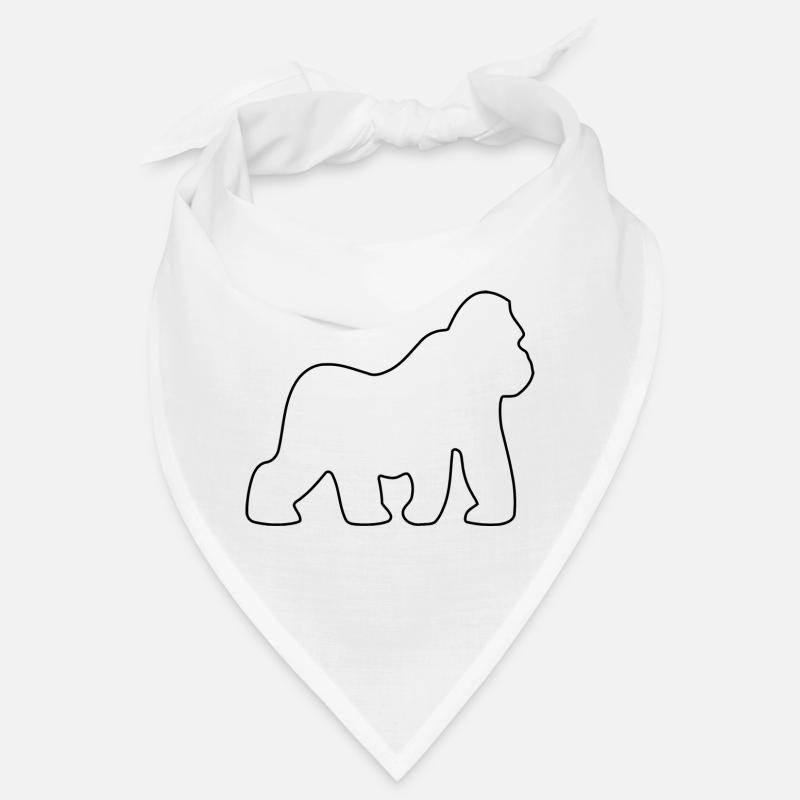 Gorilla, Silverback, Monkey, Monkey, Gorillas, Bandana