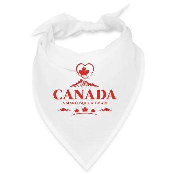 Kanada Vancouver Montreal Toronto Maple Leaf Berge - Bandana - Weiß - Vorne