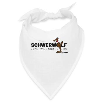 Schwerwolf - Bandana - Weiß - Vorne