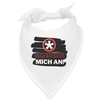Gendern ist cool - Bandana - Weiß - Vorne