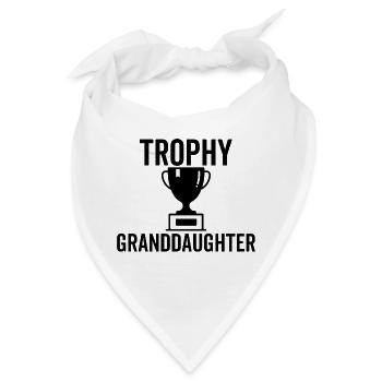 Trophäe Enkelin - Bandana - Weiß - Vorne