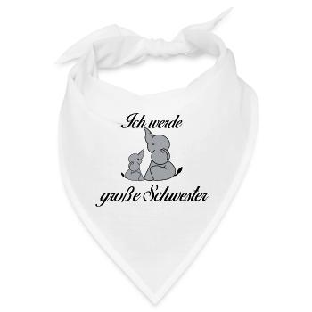 Große Schwester - Bandana - Weiß - Vorne