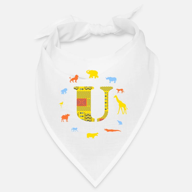 afrique u - Bandana - blanc