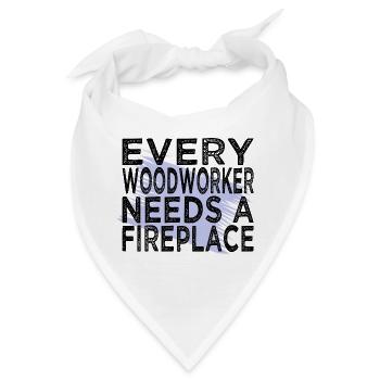 union carpenter lumber felling statement - Bandana - Weiß - Vorne