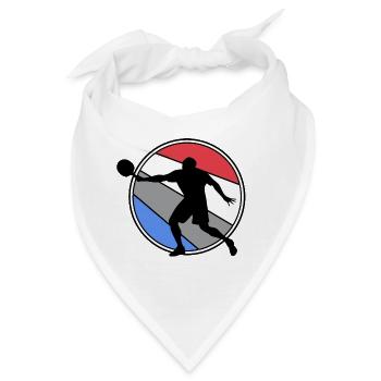 tischtennis pingpong tischtennisspieler - Bandana - Weiß - Vorne