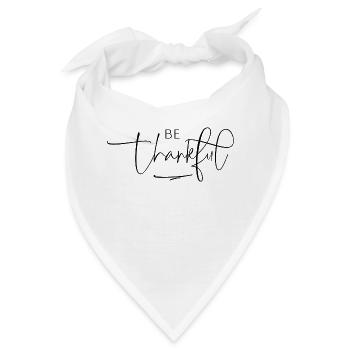 be thankful - Bandana - Weiß - Vorne