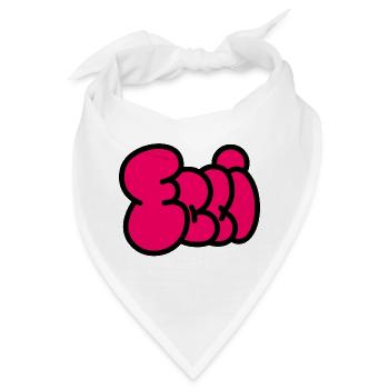 Ballonschrift ELLI pink - Bandana - Weiß - Vorne