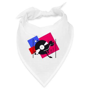 colorful turntables 2 - Bandana - Weiß - Vorne