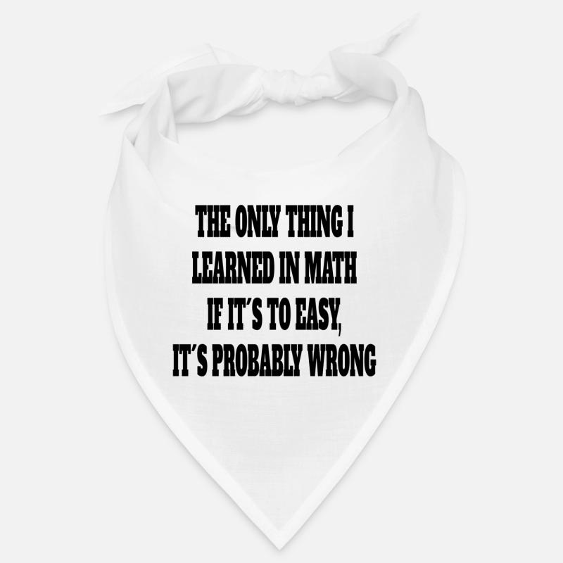 Math Student Funny Saying Math Teacher Bandana