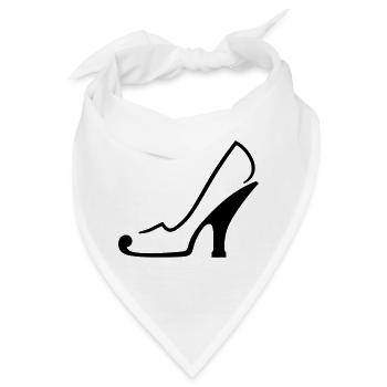 Absatzschuh Heel Pumps Stiletto Söckelschuh Design - Bandana - Weiß - Vorne