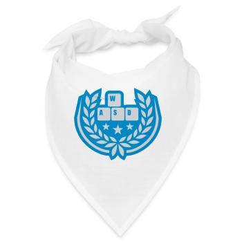 WASD Lorbeerkranz Sterne Wappen - Bandana - Weiß - Vorne