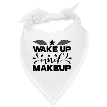 Wake Up and Makeup - Bandana - Weiß - Vorne