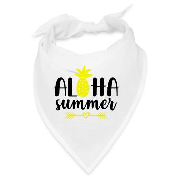 aloha summer - Bandana - Weiß - Vorne
