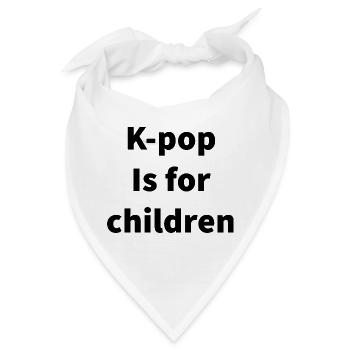Koreanisch - Bandana - Weiß - Vorne