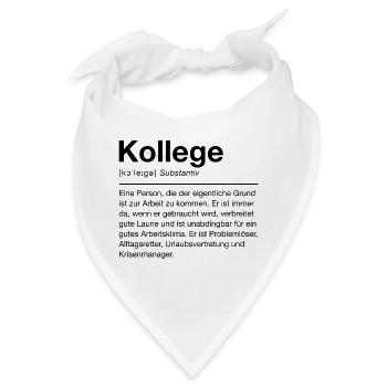 Kollege - Bandana - Weiß - Vorne