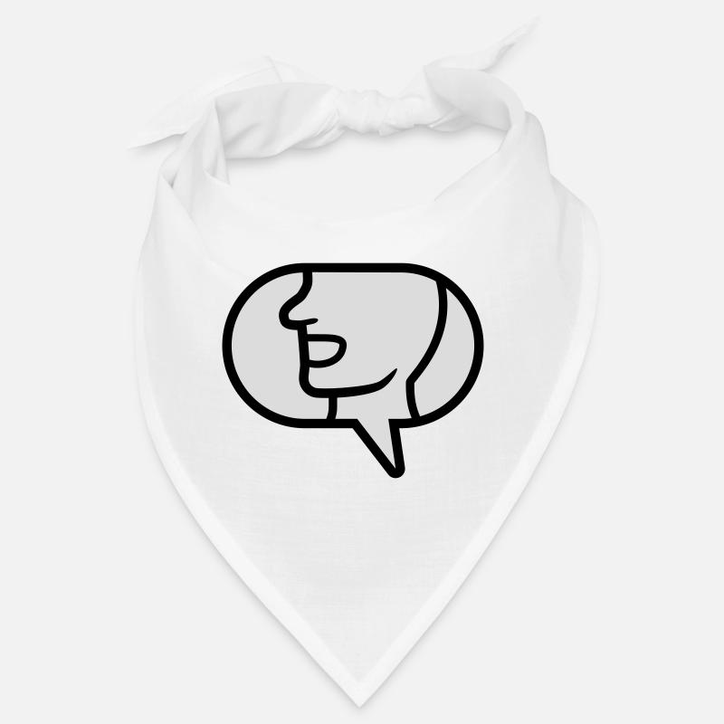 Communicate icon talk speech bubble Bandana