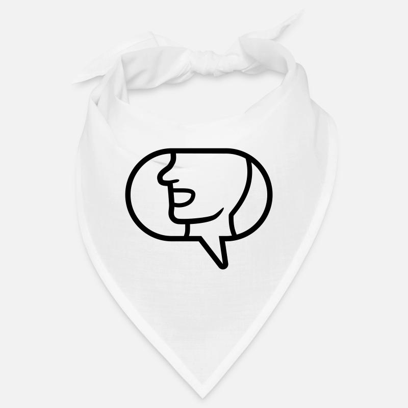 Simple icon communicate speech bubble Bandana