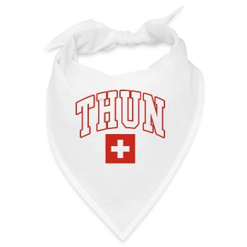 Thun schweiz flagge - Bandana - Weiß - Vorne