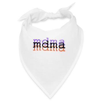 MDMA Druf & Drauf Designs MDMA Clothing - Bandana - Weiß - Vorne