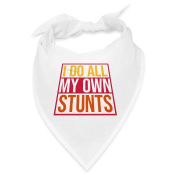 all my own stunts - Bandana - Weiß - Vorne
