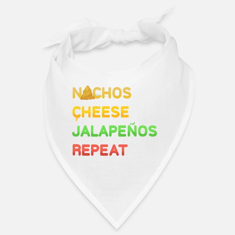 NACHOS Cheese Jalapenos répéter Design Bandana