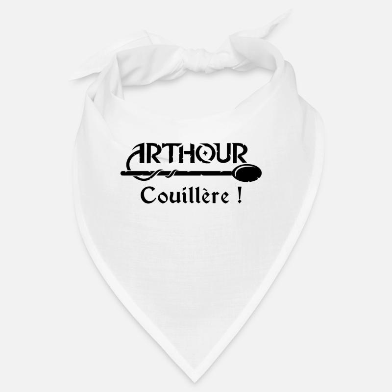 Arthur couillère noir - Bandana - blanc