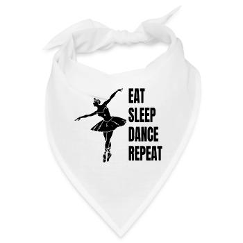 Ballett Tänzerin Ballerina Tanzkurs Geschenk Tanz - Bandana - Weiß - Vorne
