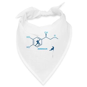 Climbing Klettern Bouldern Adrenalin Formel Chemie - Bandana - Weiß - Vorne